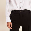 Pantalon bootcut maille milano noir femme