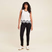 Pantalon léger taille standard long noir femme