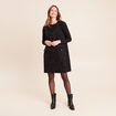 Robe chasuble noir femme