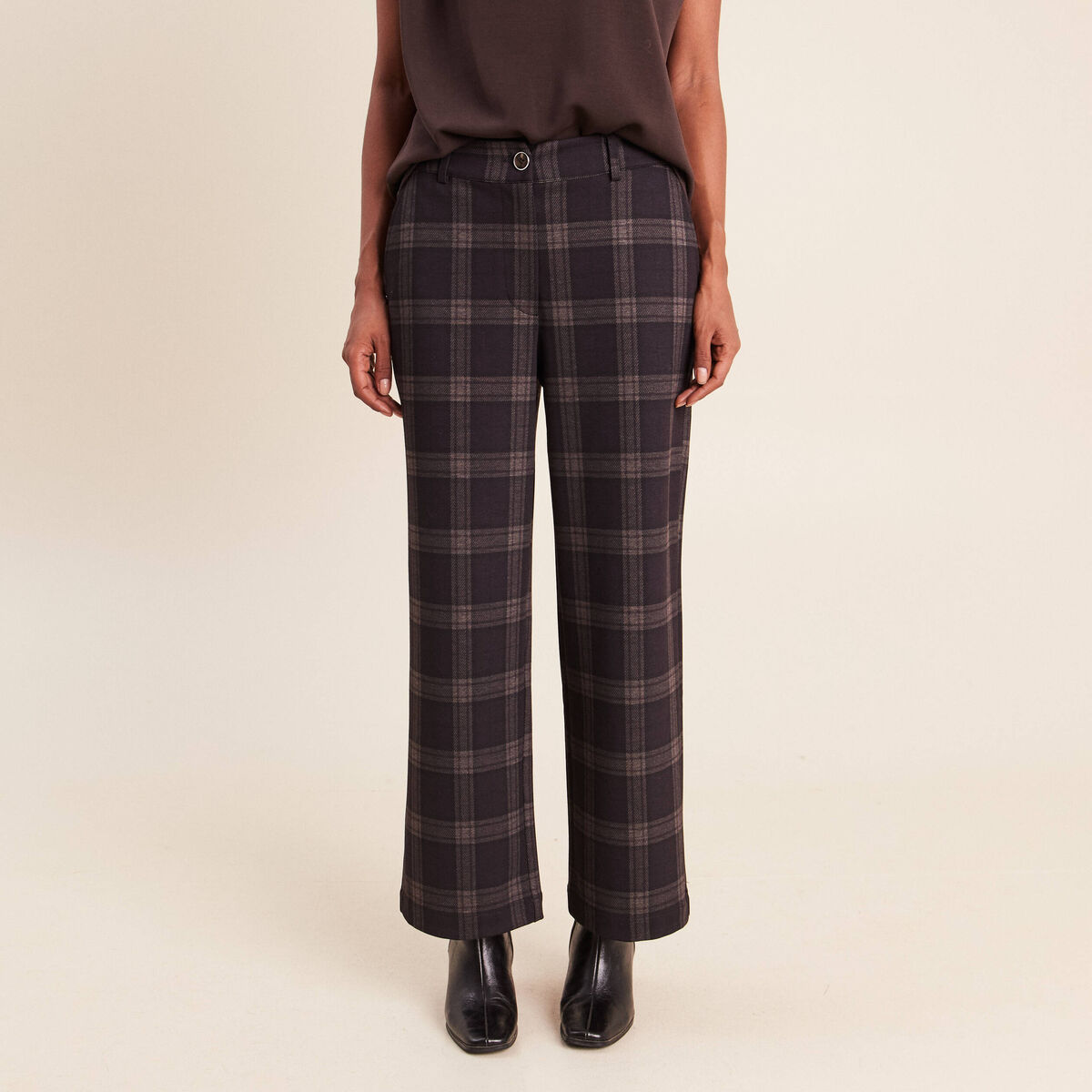 Pantalon gris femme