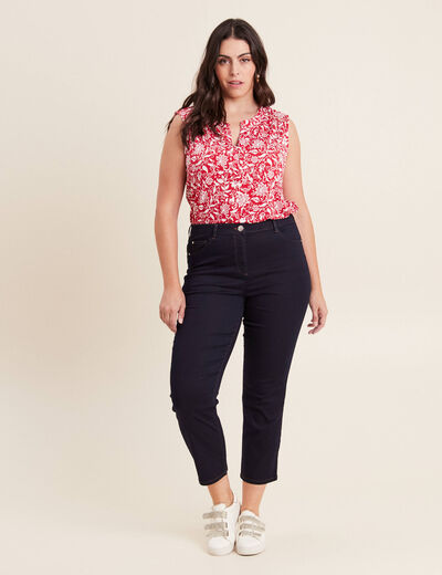 Jean magique Le L&eacute;ger coupe droite denim brut femme