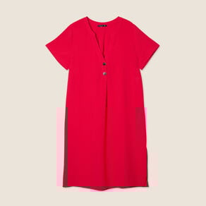 robe droite manches courtes rouge femme Robe droite manches courtes rouge femme