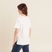 T-shirt manches courtes blanc femme