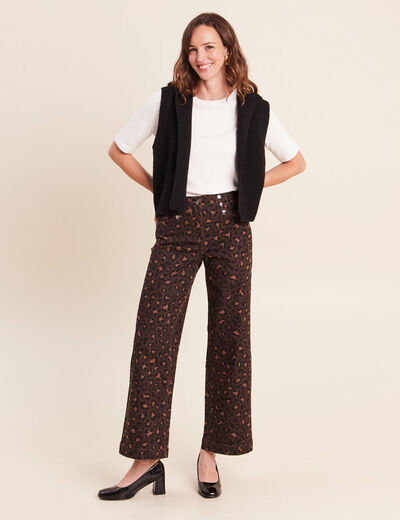 Veste sans manches &agrave; capuche noir femme