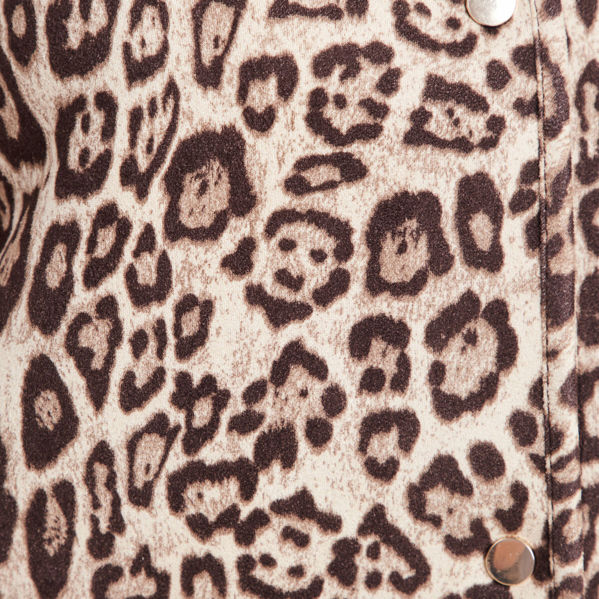 Manteau imprim&eacute; r&eacute;versible marron fonc&eacute; femme