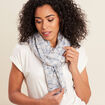 Foulard en voile transparent bleu ciel femme