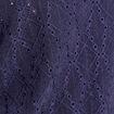 Blouse manches 3/4 bleu marine femme