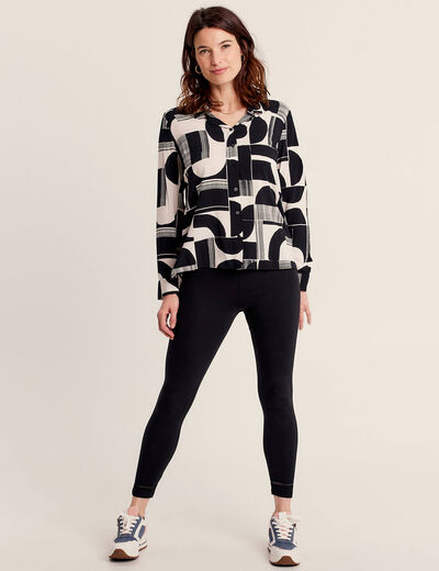 Legging taille haute noir femme
