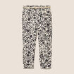Pantalon coupe chino en lin blanc femme