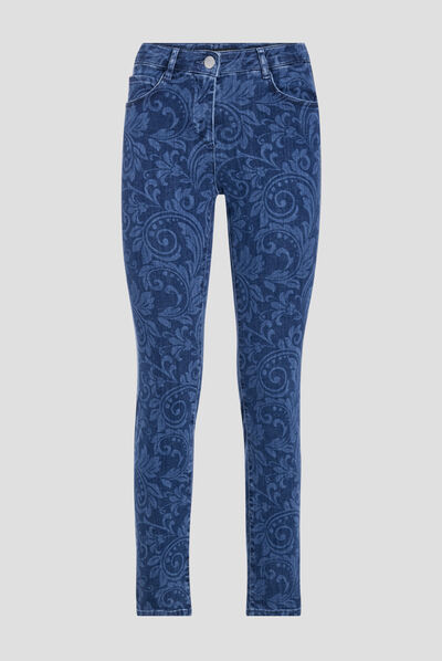 Jean ajusté denim stone femme