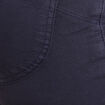 Pantalon léger taille haute long bleu marine femme
