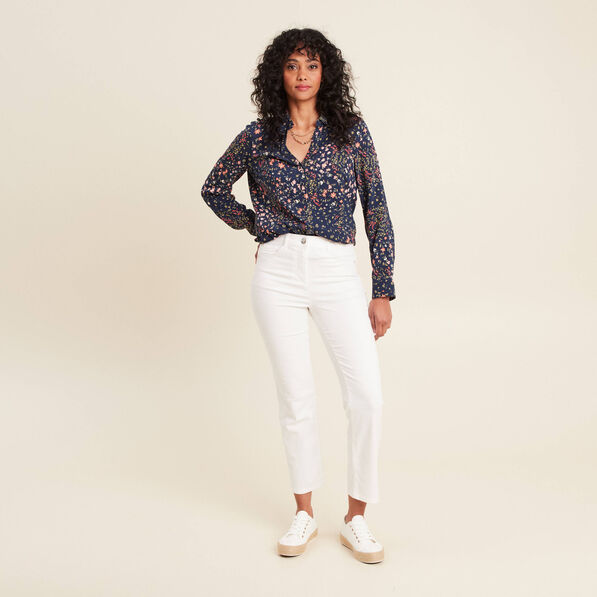 chemise manches longues bleu marine femme Chemise manches longues bleu marine femme