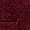 Gilet sans manches bouclette poches bordeaux femme