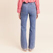 Jean coupe bootcut taille haute denim double stone femme