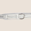 Ceinture fine ecru femme