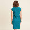 Robe courte ajustée vert femme