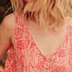 Blouse sans manches ecru femme
