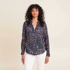 chemise manches longues bleu marine femme Chemise manches longues bleu marine femme