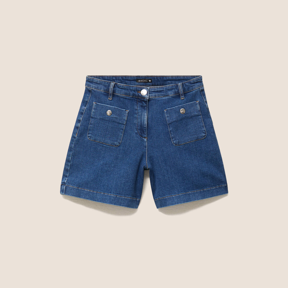 Jean taille haute denim stone femme