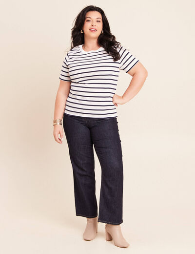 T-shirt manches courtes blanc femme