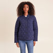 Doudoune l&eacute;g&egrave;re matelass&eacute;e bleu marine femme