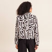Veste r&eacute;versible manches longues noir femme