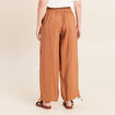 Pantalon bouffant beige femme