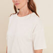 T-shirt manches courtes ecru femme