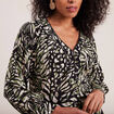 Blouse manches longues vert femme