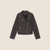 Veste cintrée zippée couleur cuivre femme