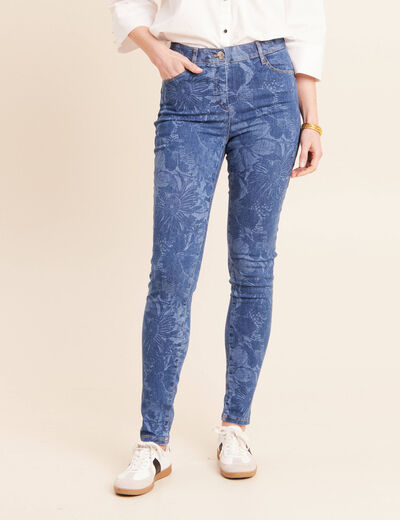Jean magique L'Unique coupe ajust&eacute;e bleu femme