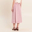 Jupe longue &eacute;vas&eacute;e rose femme