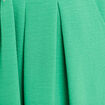 Jupe longue évasée ceinturée vert femme