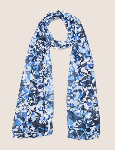 Foulard bleu femme