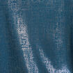 t-shirt droit court satiné col rond bleu canard femme