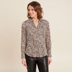 Chemise manches longues noir femme