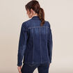 Veste tailleur en jean denim brut femme