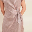 Robe ajust&eacute;e courte rose femme