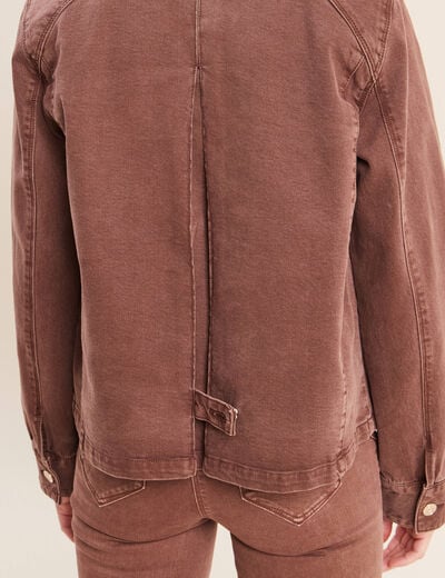 Veste ample marron femme