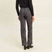 Pantalon bootcut taille bascul&eacute;e gris ardoise femme