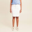 Jupe droite blanc femme