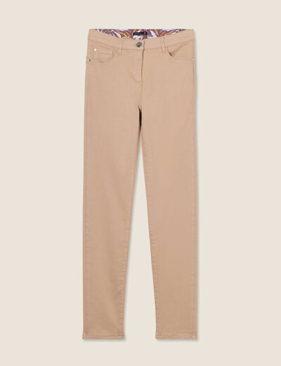 Jean magique ajusté taille standard sable femme