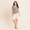 T-shirt manches courtes sable femme