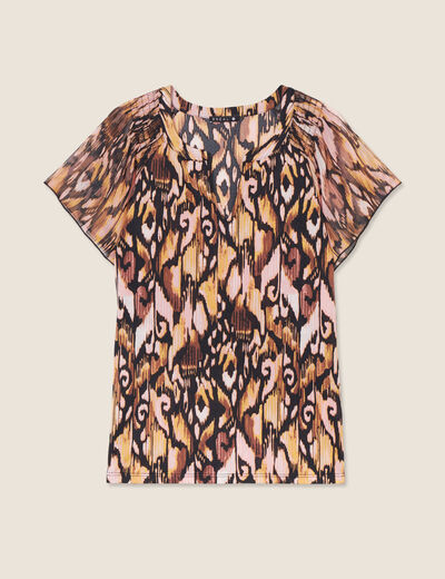 T-shirt manches courtes noir femme