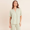 Chemise manches courtes blanc femme