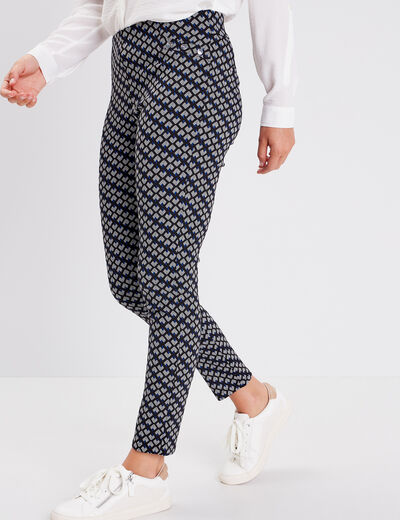 Tregging taille élastiquée noir femme