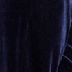 Pantalon large taille haute &agrave; paillettes bleu fonc&eacute; femme