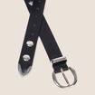 Ceinture large noir femme