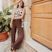 Combinaison marron femme