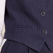 Gilet barman sans manches bleu fonc&eacute; femme